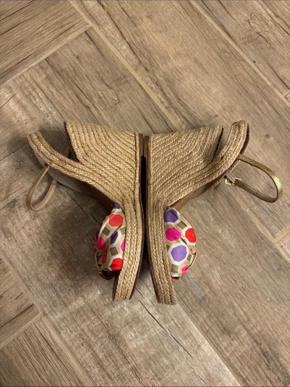 Kate Spade Candice Wedge Espadrilles size 9 1/2